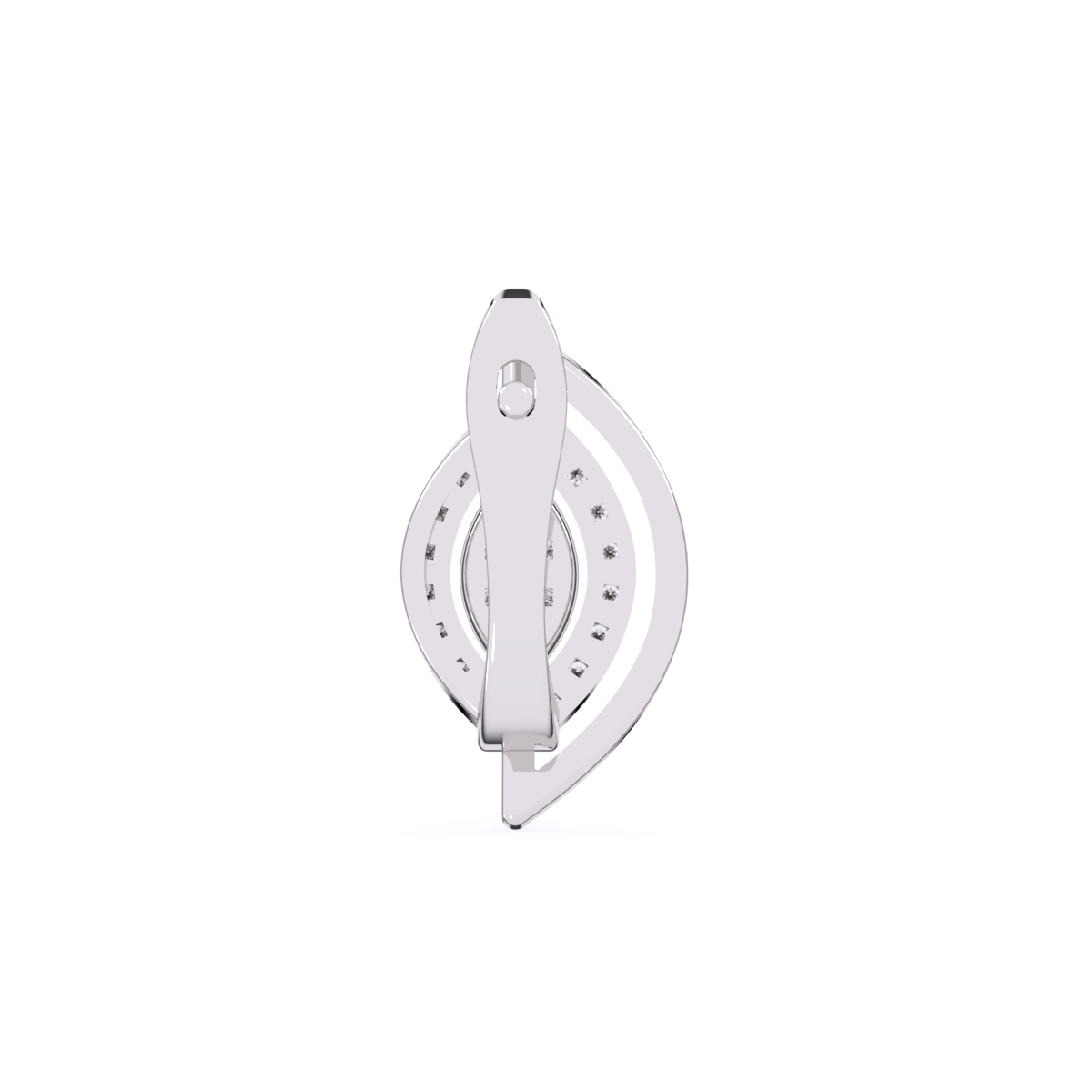 Trendy Leaf Style Cluster Hoop Earrings